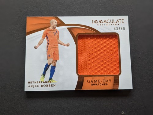 2018-19 Panini Immaculate Soccer Memorabilia Arjen Robben Netherlands /50