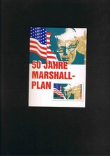 Cartolina illustrata " 50 anni di piano Maschall " ottime condizioni !!!