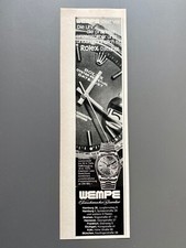 Wempe Rolex Datejust DJ Original 1974 Vintage Watch Advert Werbung Reklame