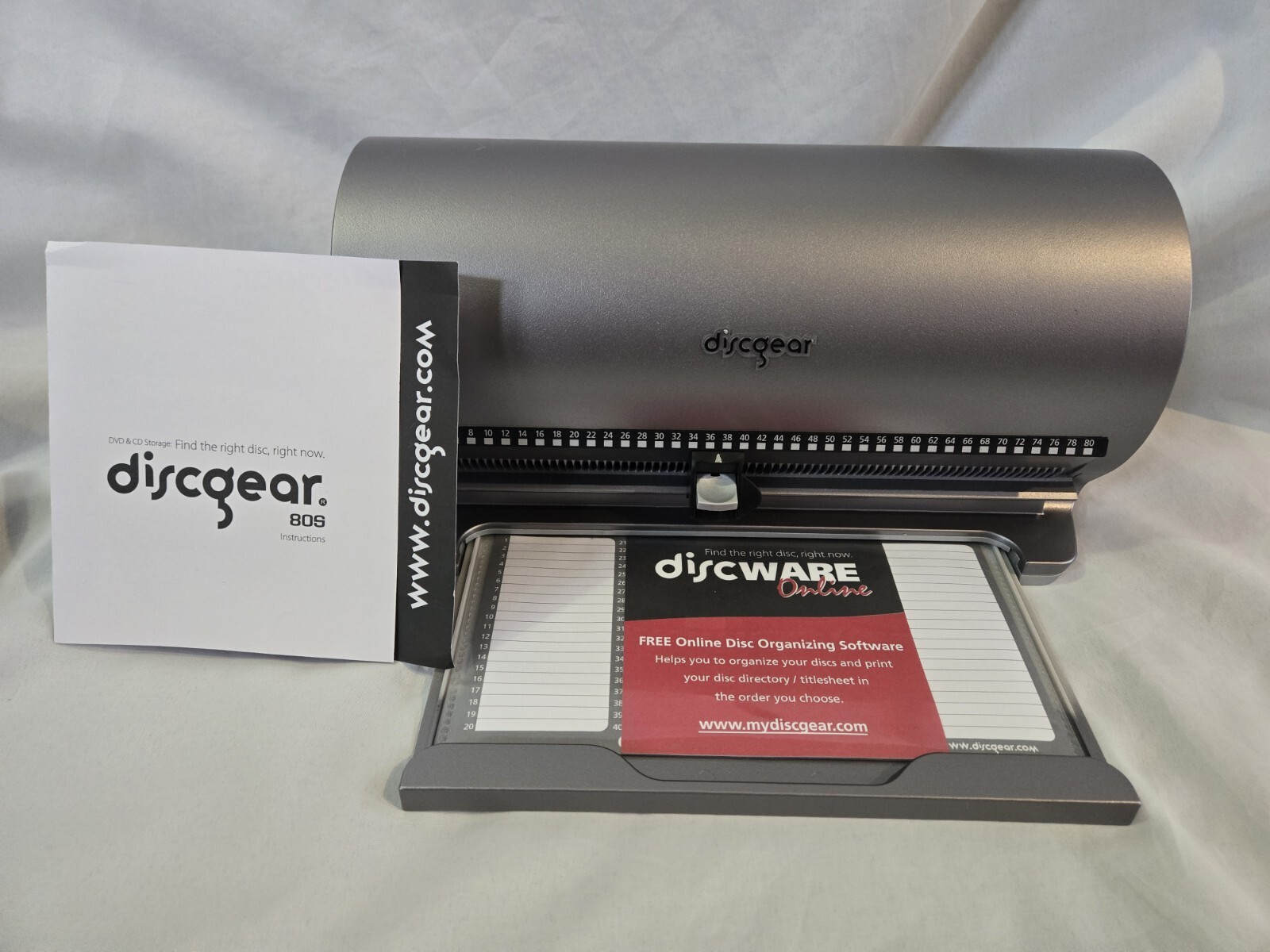 DiscGear 80S Selectable Disc Media Storage Box Organizer 80 Disc CD DVD Music eBay