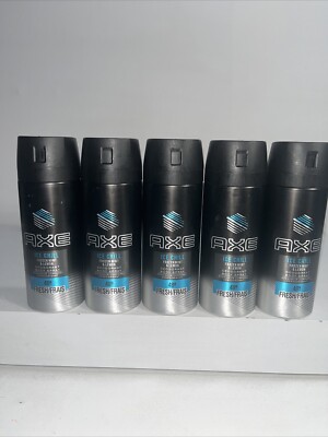 5 New Axe Ice Chill 48hr Deodorant Body Spray, Slightly Damaged Outer Packaging