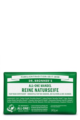 1x Dr. Bronners Reine Naturseife Mandel vegan & fair trade 140g