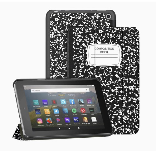 Kindle Fire 7 tablet smart stand and cover case composition notebook
