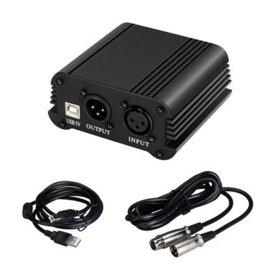 48 V Phantom Netzteil Kit für Kondensatormikrofon Aufnahme Rundfunk