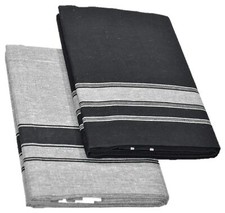 Men's Solid Cotton Plain Dhoti Length 2.0m Pack of 2 US
