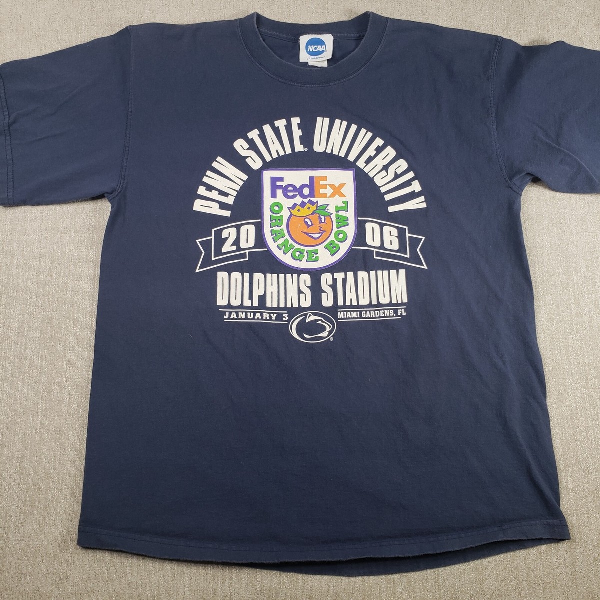 Penn State 2006 Fed Ex Orange Bowl T Shirt Adult Large