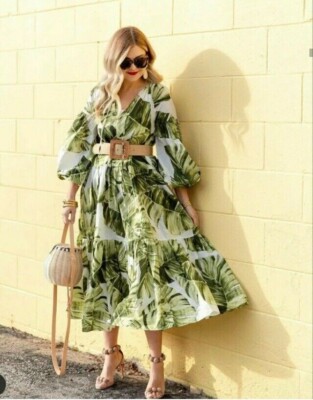H&M WHITE GREEN PALM LEAF PRINT MIDI KAFTAN DRESS SIZE M 12 14 16 SUMMER BEACH | eBay H&M WHITE GREEN PALM LEAF PRINT MIDI KAFTAN DRESS SIZE M 12 14 16 SUMMER BEACH | eBay
