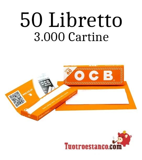 OCB Carta arancione 70 mm- 50 libretti - 3.000 Cartine - Imagen 2 de 4
