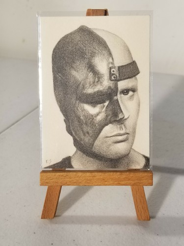 Tarjeta de boceto original ACEO de Richard Salvucci - Farscape - Stark - Paul Goddard - Imagen 2 de 3