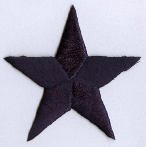 (PACK of 10 PCS) 7/8” Embroidered Stars - 150032 - Iron on Patches - Picture 2 of 14