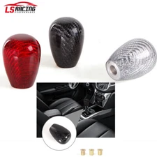 Universal Real Carbon Fiber Car Handle Gear Stick Shift Knob Shifter Lever