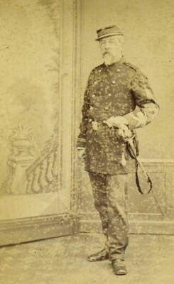 Frankreich Dünkirchen Militäruniform Zweites Kaiserreich Alt CDV Foto Malfait 1870