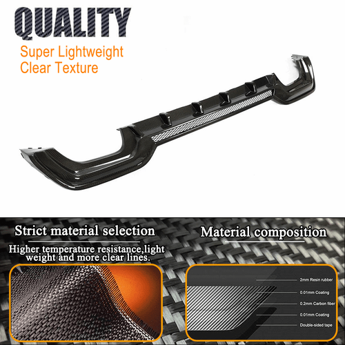 Carbon Heckdiffusor Diffusor Heckansatz für BMW 3er G20 G28 mit M-Paket 2019-20 - Picture 10 of 14