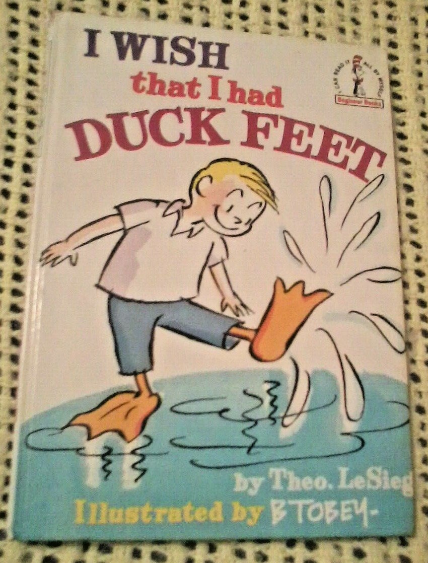 I WISH THAT I HAD DUCK FEET BOOK BY THEO LeSIEG 1967 1st ED - THE