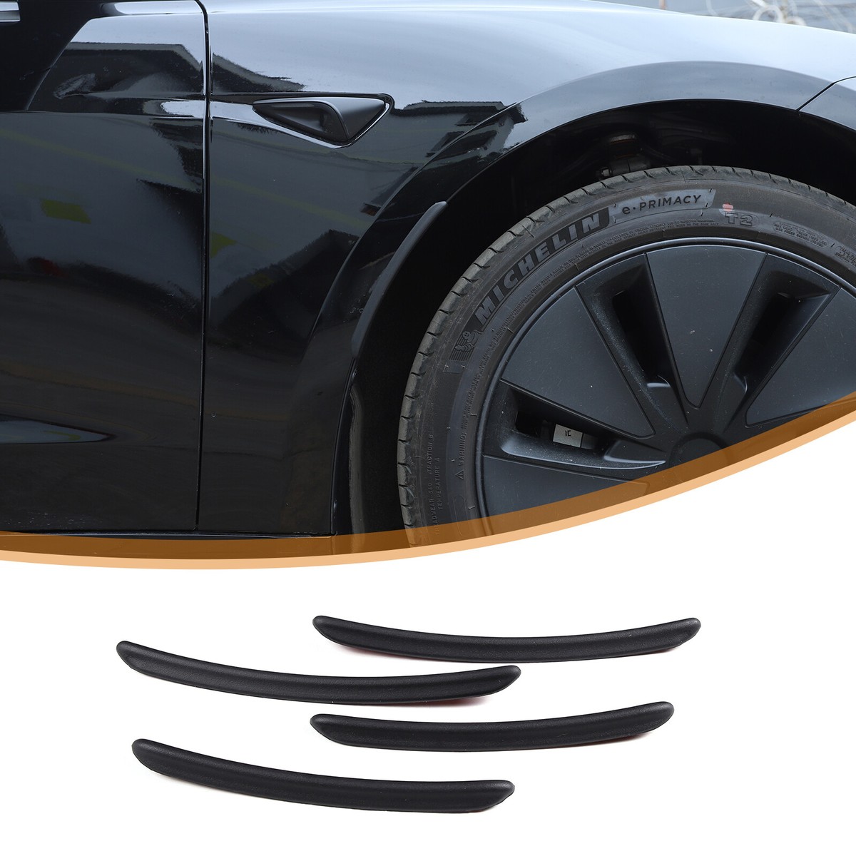 4PCS ABS Wheel Arch Anti-scratch Strip Trim For Tesla Model 3 | eBay
