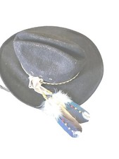 Unique Handmade Native American Style Double Feather Hair Or Hat Drops
