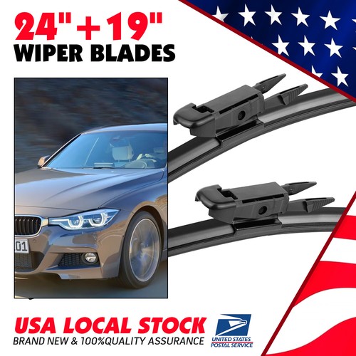Set of 24"&19" Bracketless Windshield Wiper Blades Fit For 2016-2018 ...