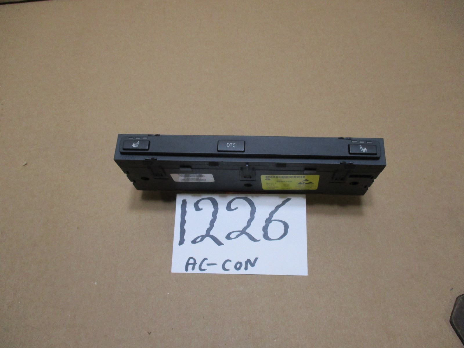 07 08 09 10 11 BMW 328 Heated Seat Switch Control Power #1226-AC 