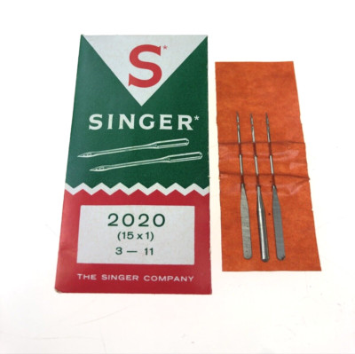 SET OF 3 Vintage SINGER Sewing Needles Size 11 Made in Germany 2020 15x1