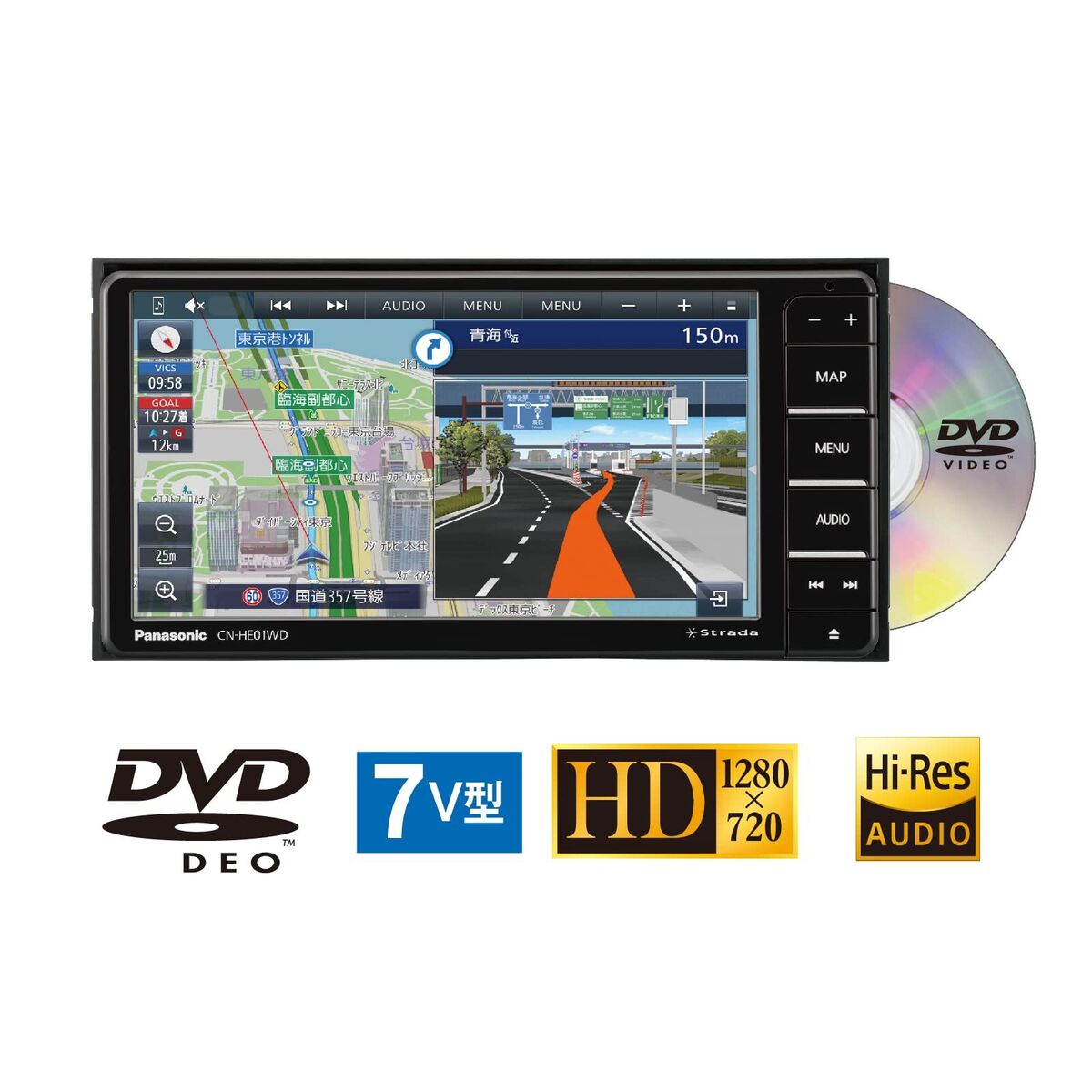 Panasonic Strada Linked Dashcam Car Navigation Station 7 Panasonic Strada Linked Dashcam Car Navigation Station 7