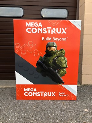 Toys R us Mega construx Halo Master Chief CARDBOARD