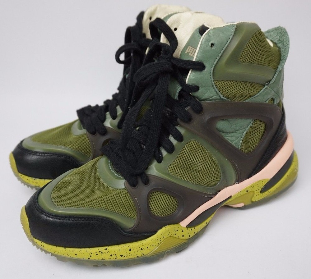 Puma x Alexander McQueen courir Hi homme Green High Top Sneakers chaussures Green homme Taille 8 a2bb6a Puma x Alexander McQueen courir Hi homme Green High Top Sneakers chaussures Green homme Taille 8 a2bb6a