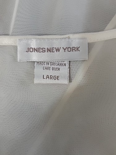 Bambola da notte Vgt Jones New York grande trasparente sexy bianco raso pizzo bianco cravatta da notte - Foto 10 di 11