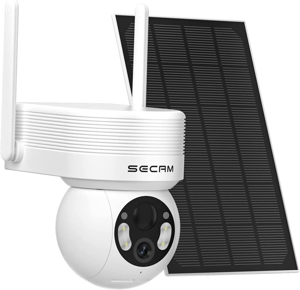 4G LTE Cellular Security Camera Wireless Outdoor with Solar Panel,3MP Color