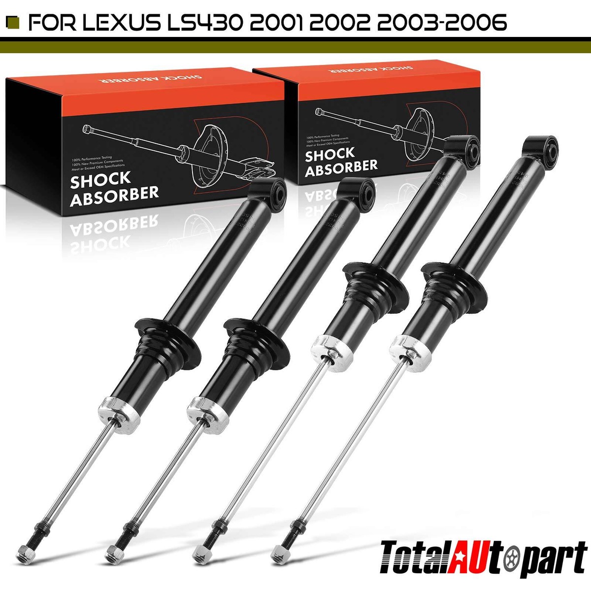 4x Shock Absorber for Lexus LS430 2001 2002 2003 2004 2005 2006