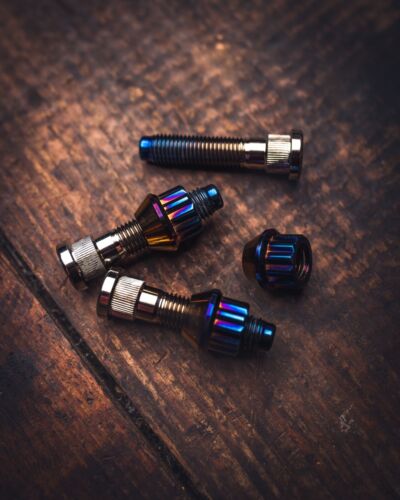 Rison Titanium Lug Nuts Open End Lug Nuts 12 Point GR5 Ti M12 M14 Lug Nut 20PCS - Picture 4 of 79