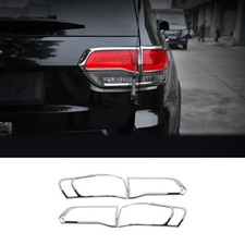 4x Chrome Rear Taillight Lamp Frame Trim Cover For Jeep Grand Cherokee 2014-2020 4x Chrome Rear Taillight Lamp Frame Trim Cover For Jeep Grand Cherokee 2014-2020