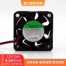 SUNON PMD2404PBB2-A 4028 DC24V 6W 4CM 2-Wire Inverter Cooling Fan