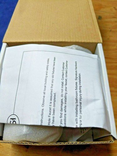 Signature Hardware Einloch Badarmatur Chrom K77C-BN - Bild 10 von 12