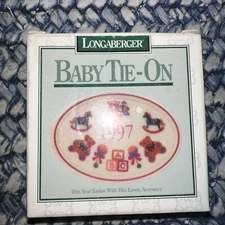 Longaberger 1997 Baby Basket Tie-On