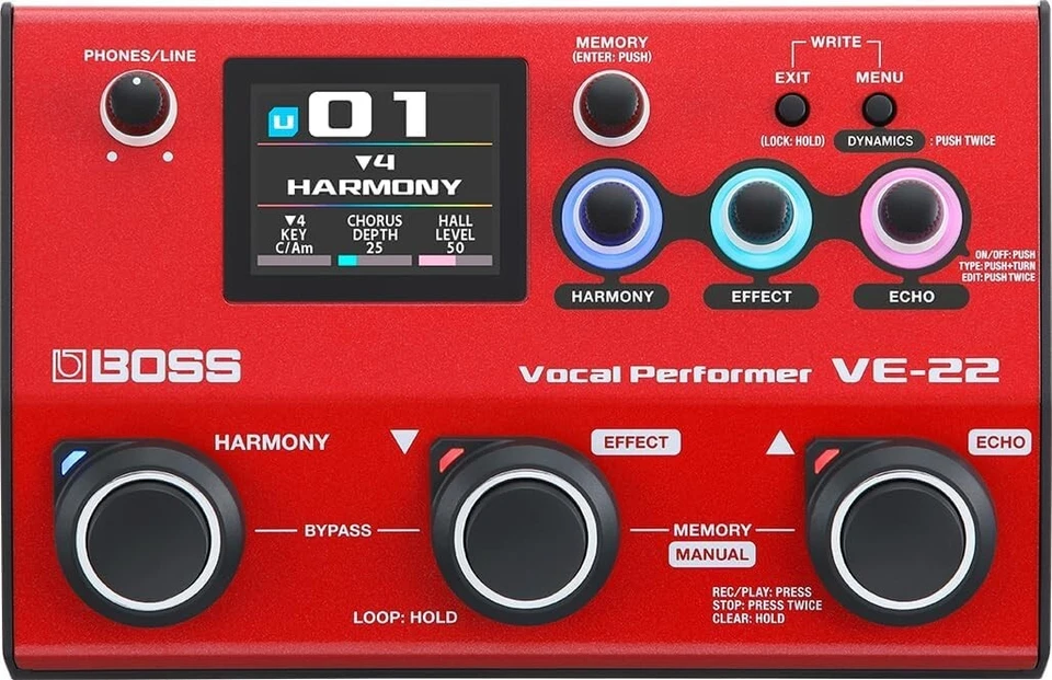 Boss VE-22 Vocal Performer Multi-Effects 50 Presets Brand New 100% Genuine - Image 3 of 4