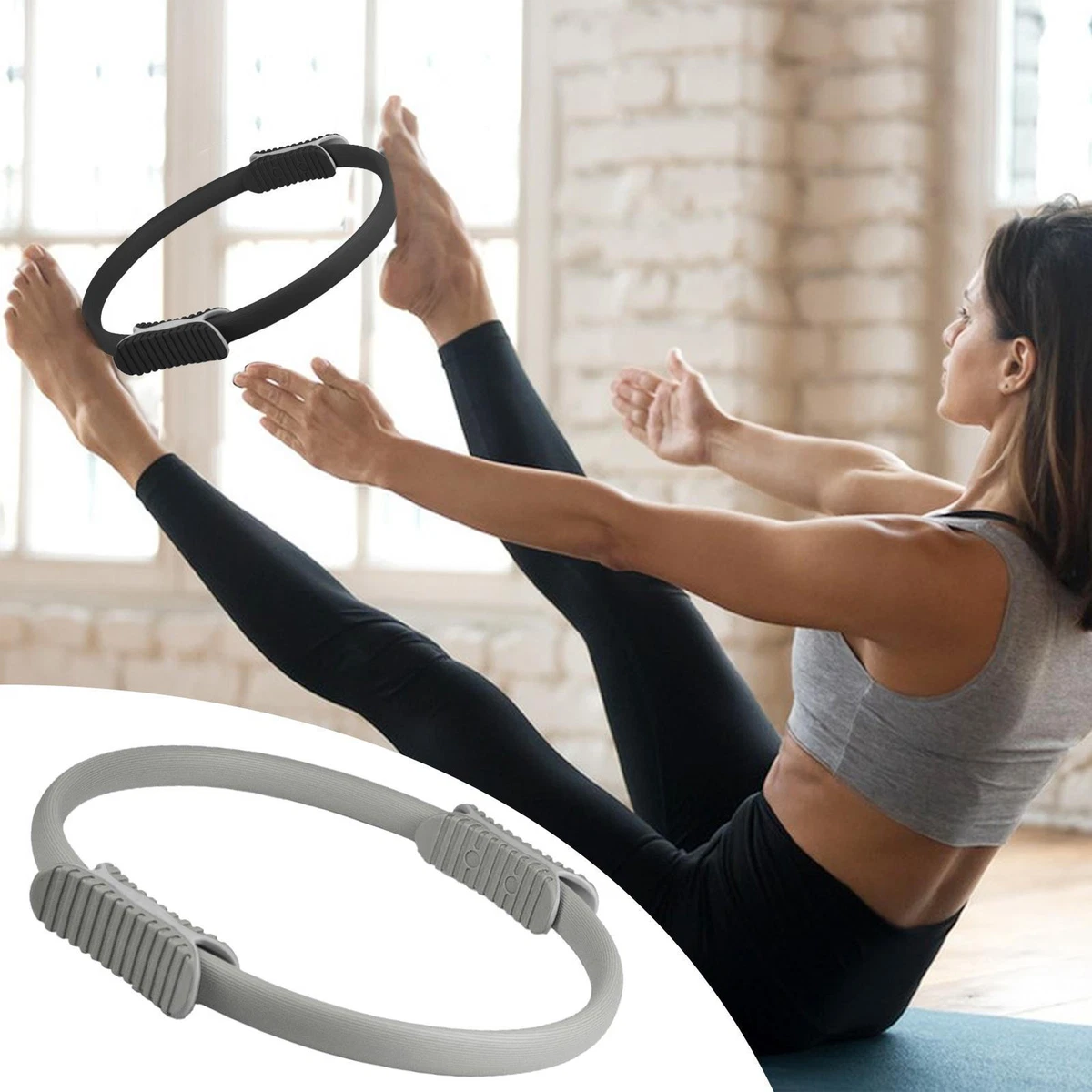 Fitness Ring Circle Weight and Resistance Pilates Ring 12.5 In for