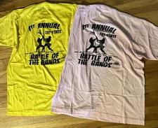 2 Vintage 1st Annual Tri-state Battle of the Bands T Shirts XL Screen Stars 80’s