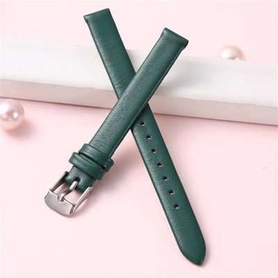 Quality Double Sided Cowhide Genuine Leather Watch Straps Women Wristband 8-22mm