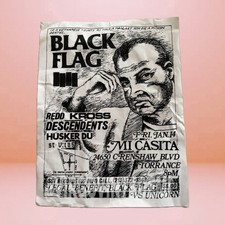Black Flag “Legal Benefit” Show Flyer (January 14, 1983 At Mi Casita) Black Flag “Legal Benefit” Show Flyer (January 14, 1983 At Mi Casita)