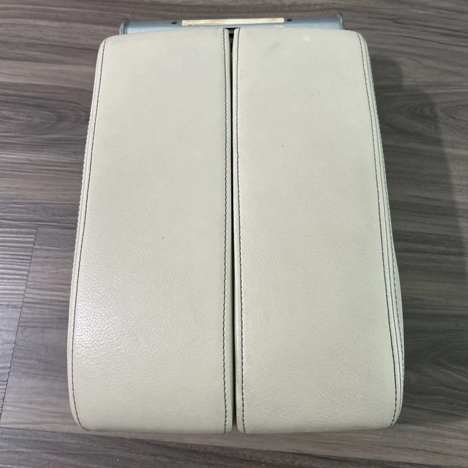 Volkswagen Touareg 2011-2018 consola central tapa reposabrazos doble centro OEM cuero Foto 2 de 4