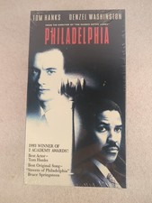 Philadelphia 1993 VHS Tom Hanks  Denzel Washington, Drama Factory Sealed NEW