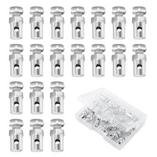 Ihotder 20pcs Car Throttle Cable Endscompact 0.33x0.33x0.6 Inch Silver Ihotder 20pcs Car Throttle Cable Endscompact 0.33x0.33x0.6 Inch Silver