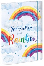 RNK 46331 - Over The Rainbow Portfolio File 240 x 330 mm DIN A4 with Elastic Clo