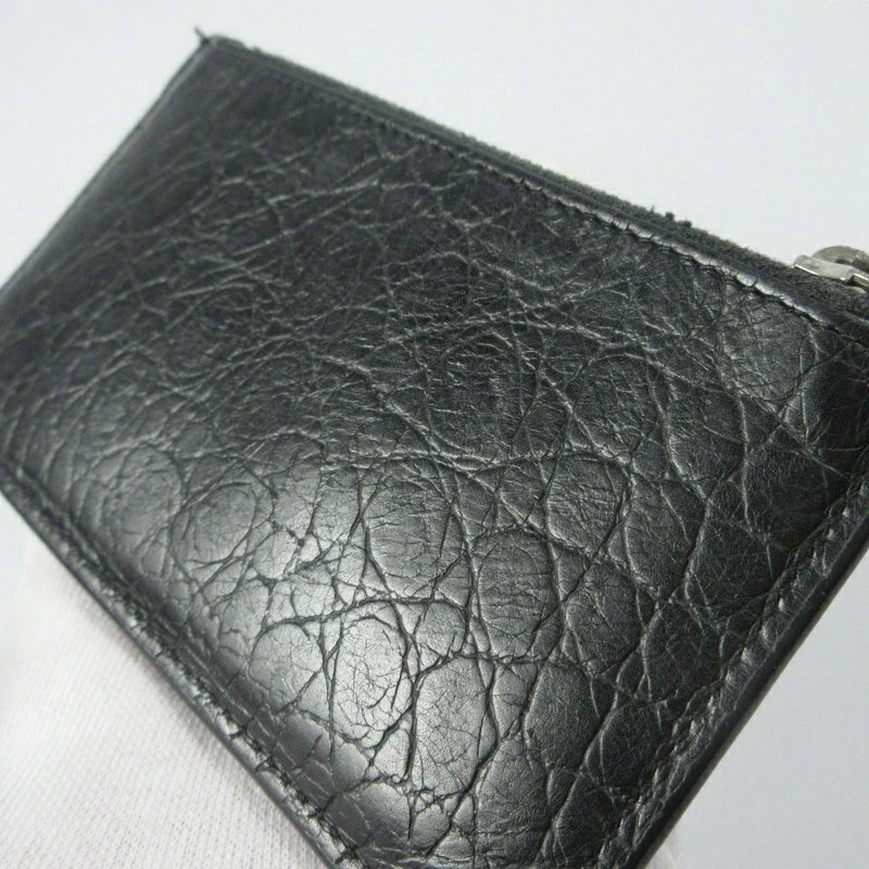 Portafoglio porta carte Yves Saint Laurent pelle nera 13x7 cm