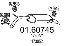 Pot d'échappement Peugeot 508