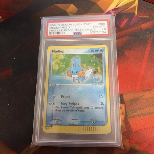 Mudkip #005 2004 Black Star Eurpop Promo PSA 8.5 Pop 2