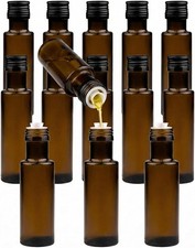 15× Öl- & Essigflaschen 100 ml – Glas mit Ausgießer & Schraubverschluss