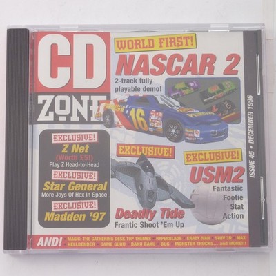 CD Zone CD-ROM - Ausgabe 45 - Dezember 1996 - Demo Disc - Nascar Madden USM2 Z Net