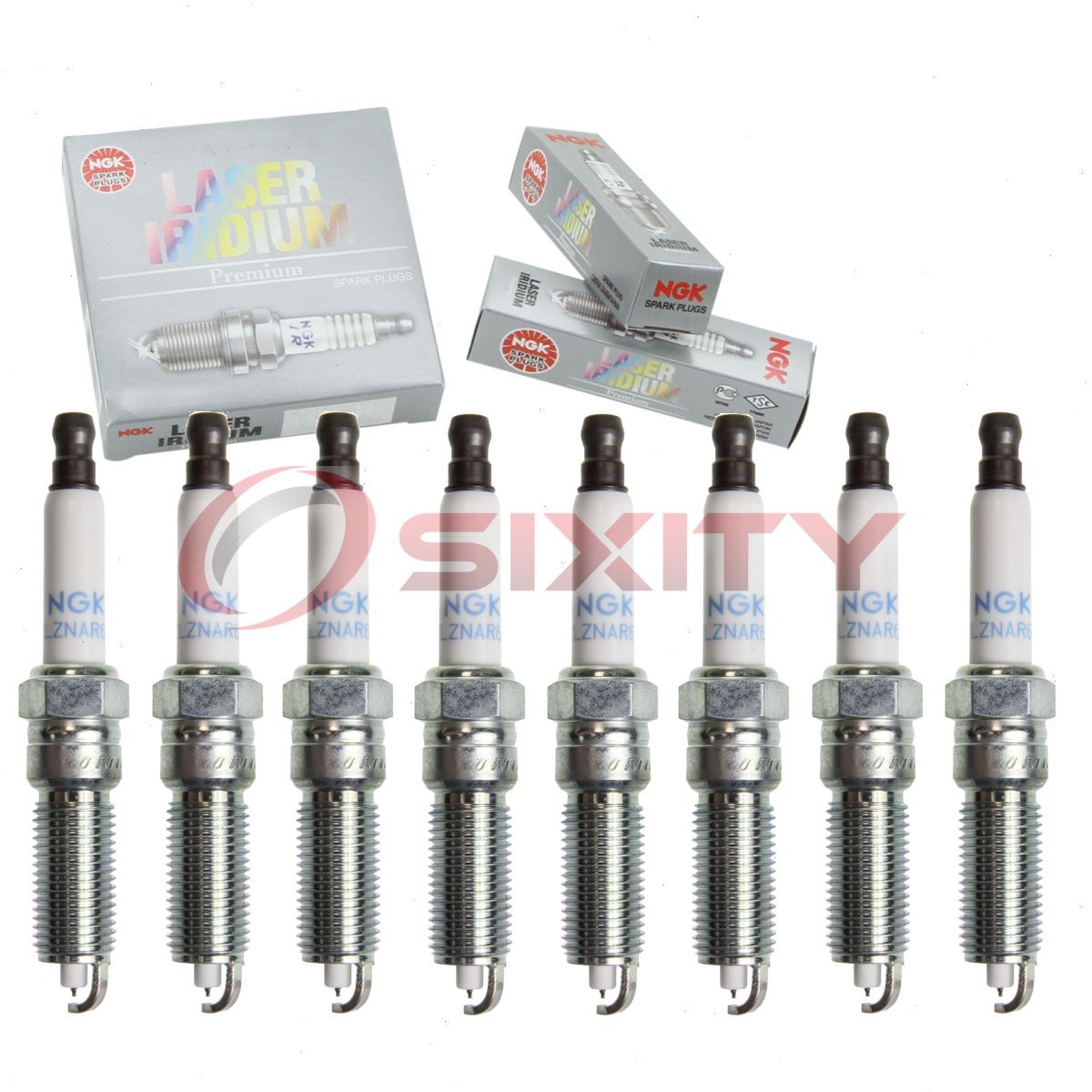 8 pc NGK 94051 SILZNAR6D9 Laser Iridium Spark Plugs for 12637197 Ignition wq