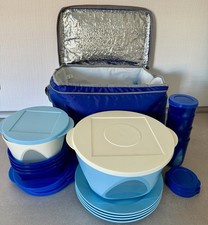 Tupperware Picknick Set Komplett Campinggeschirr inkl. Tasche wärmeisoliert
